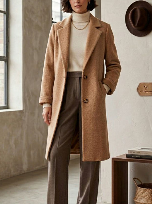 Structured Vegan Wool Coat