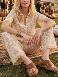 Cross Over Footbed Sandals