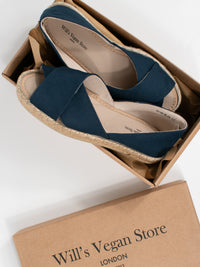 Recycled Espadrille Cross Over Straps