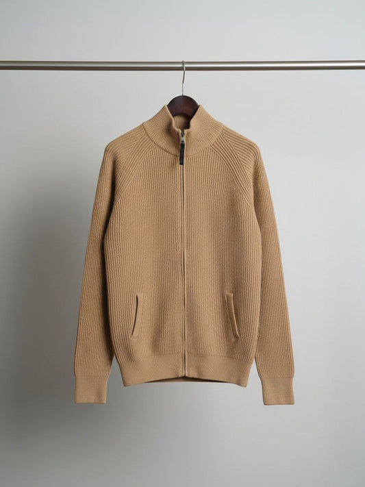 Gebreid jack met volledige ritssluiting 