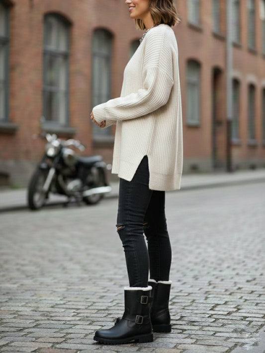 Insulated Biker Boots | Vegan Winter Boots