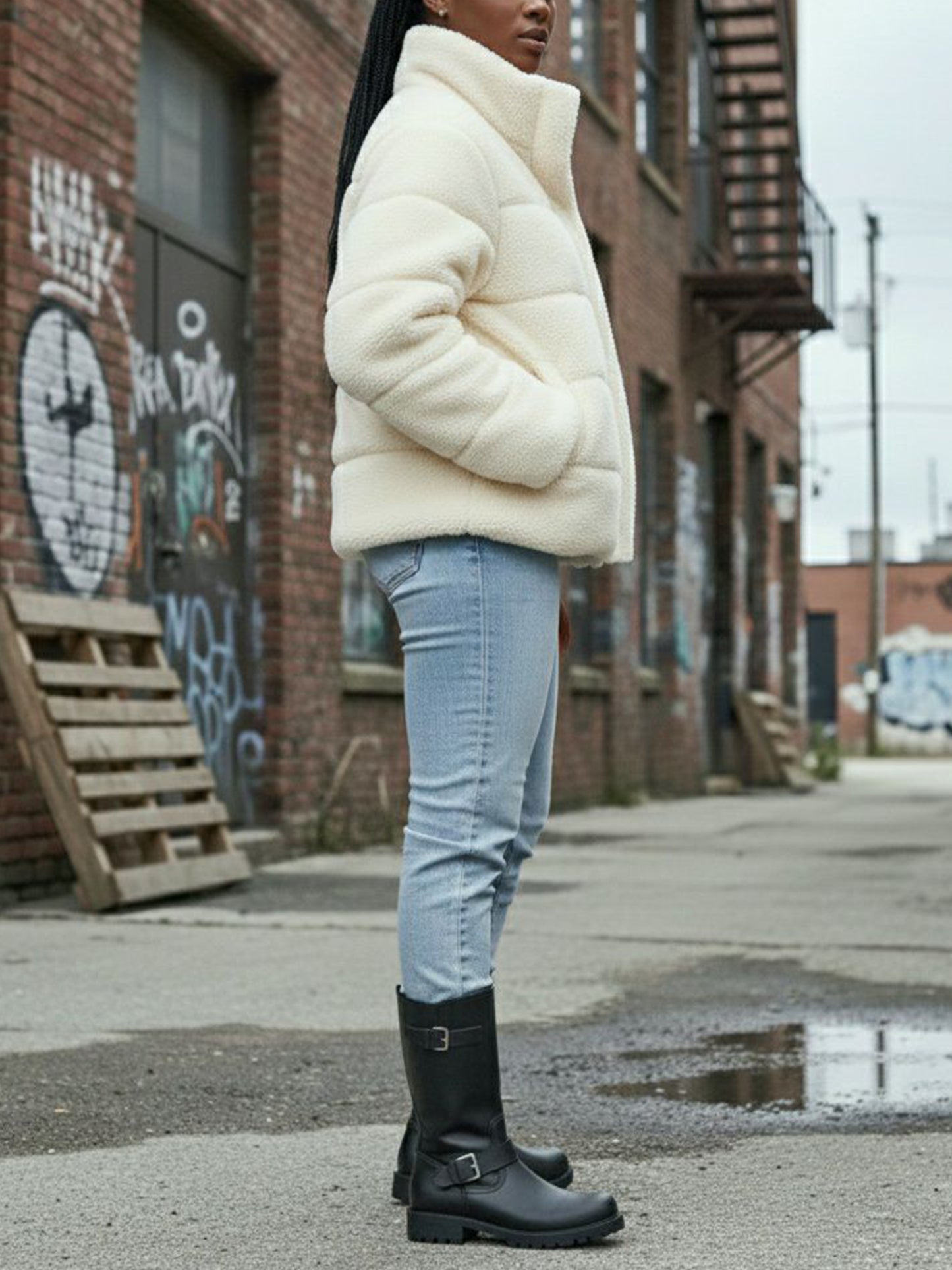 Halflange motorlaarzen 