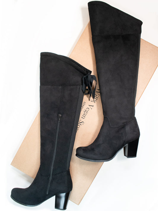 Over de knie laarzen | Vegan Boots