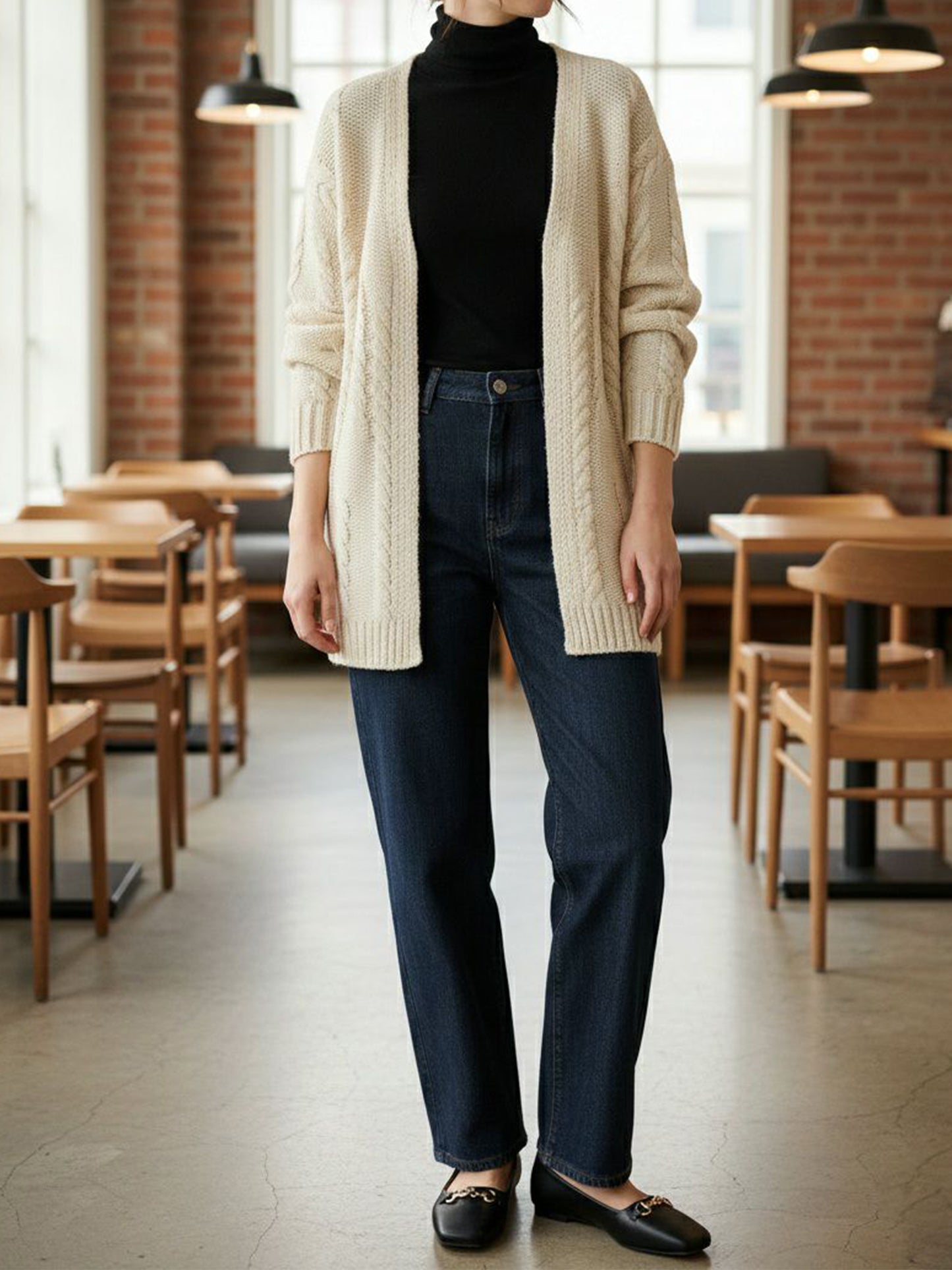 Recycled Chunky Knit Cardigan