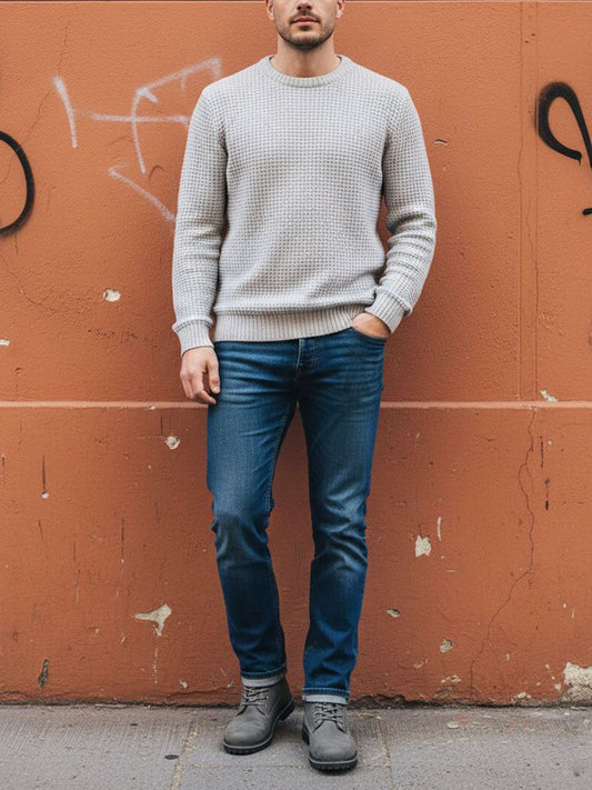 Gerecycleerde dikke rib  | Vegan Knitwear