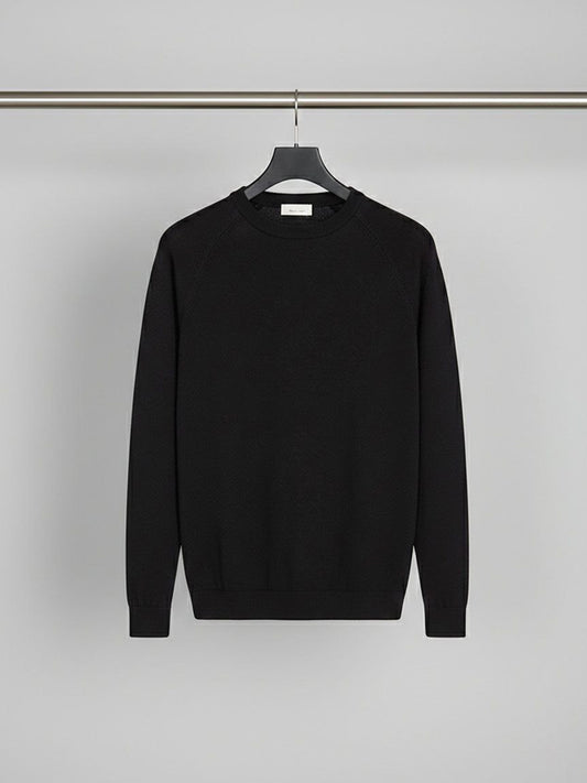 Gerecycled, op maat gemaakt breiwerk met ronde hals 