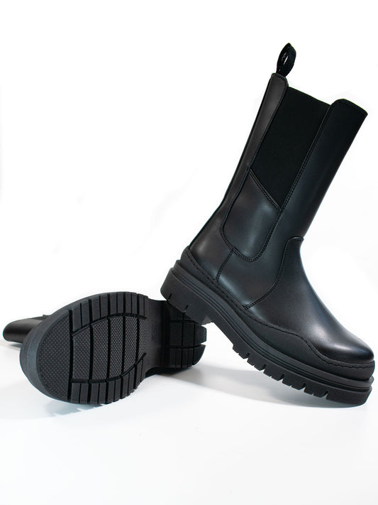 Track Sole Chelsea Mid-Height Boots | Vegan Boots