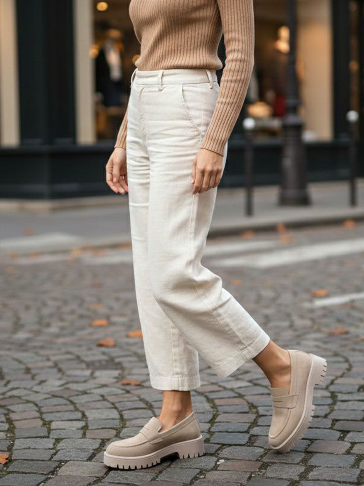 Penny-loafers met trackzool