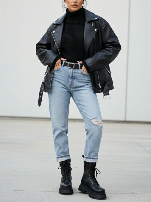 Track Sole 8-Eye Lace Up Boots | Vegan Boots