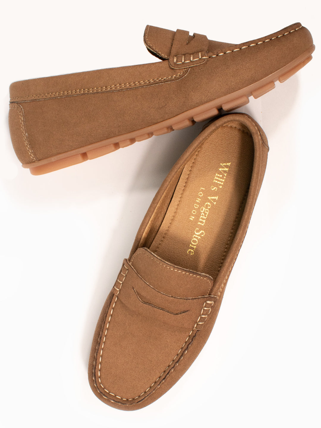Vegan Men's Vegan Suede Penny Loafers Will's Vegan Store