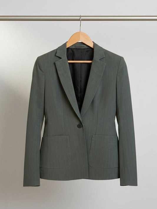Veganistische wollen blazer