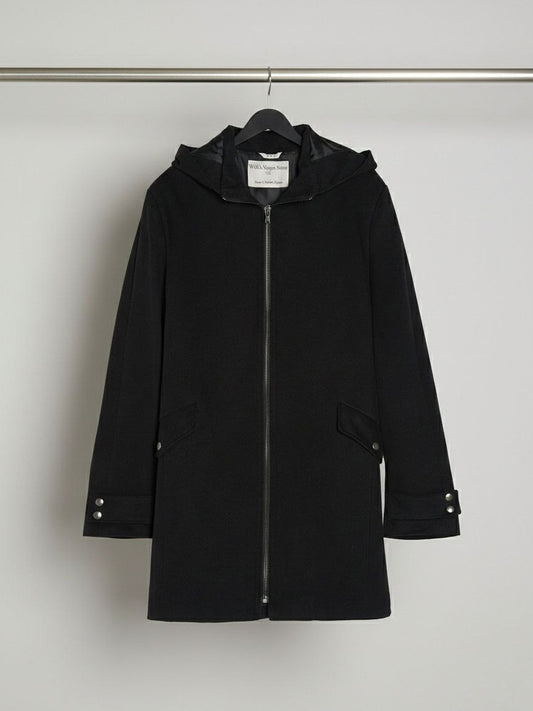 Vegan Wool Hooded Coat | Vegan Coats & Jackets