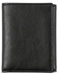 Portefeuille à trois volets avec fenêtre d'identité (RFID)
