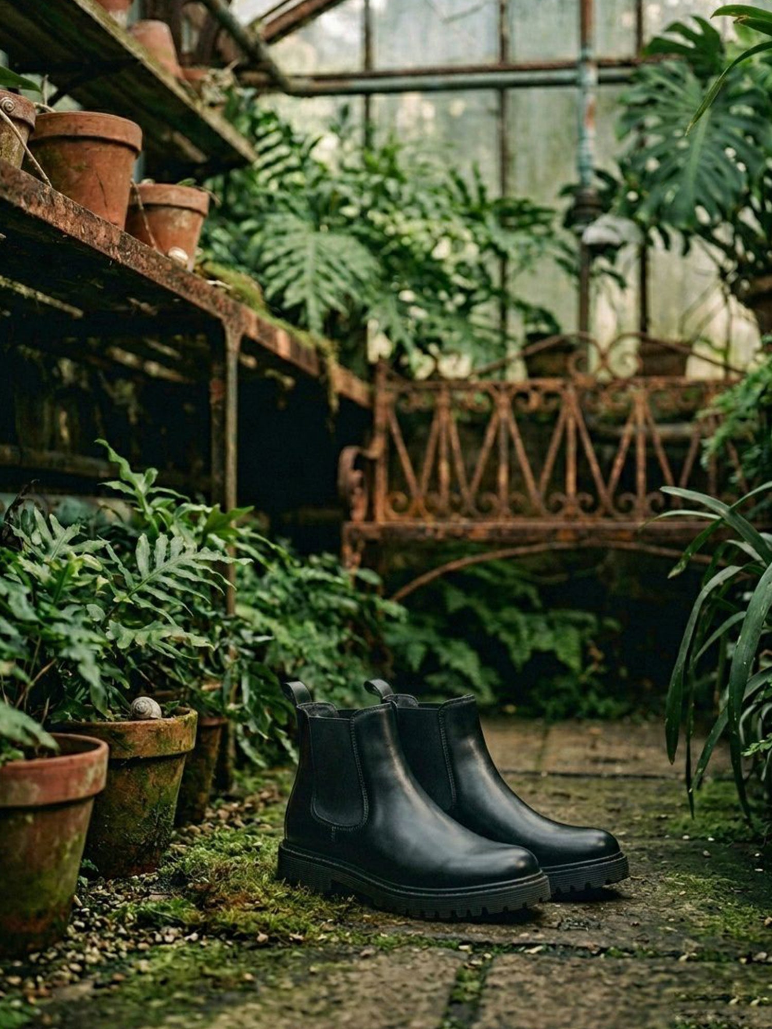 Wide Fit Luxe Deep Tread Chelsea Boots