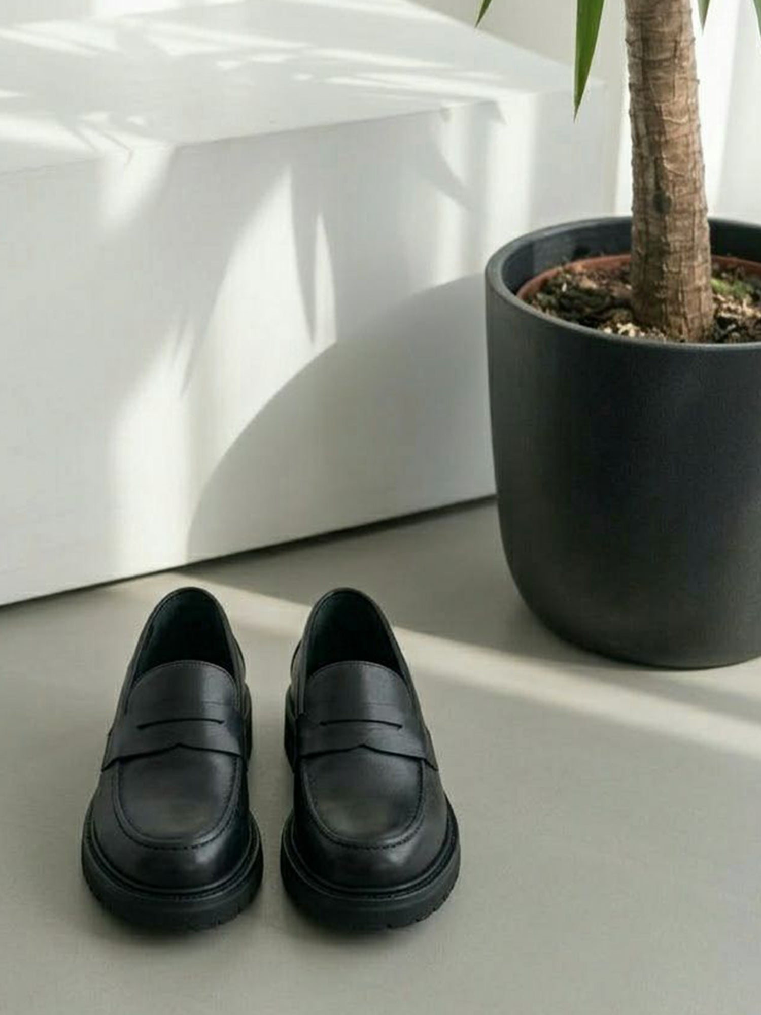 Mocassins à semelle épaisse