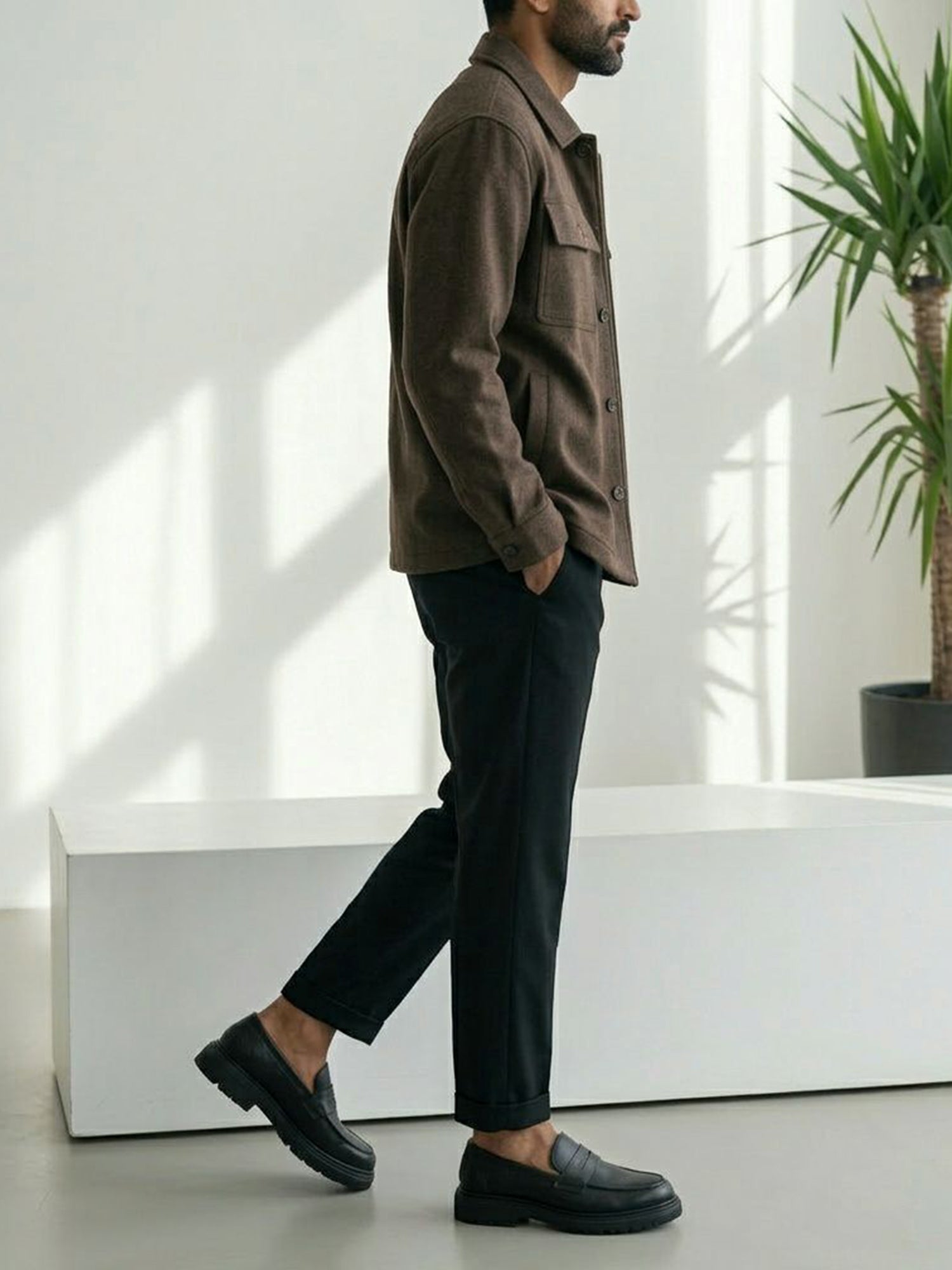 Mocassins à semelle épaisse