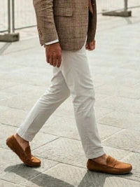 Mocassin-flats met veters 