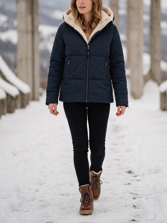 Recycled Vegan Shearling Puffer