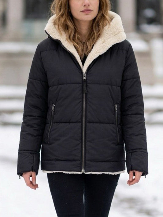 Recycled Vegan Shearling Puffer