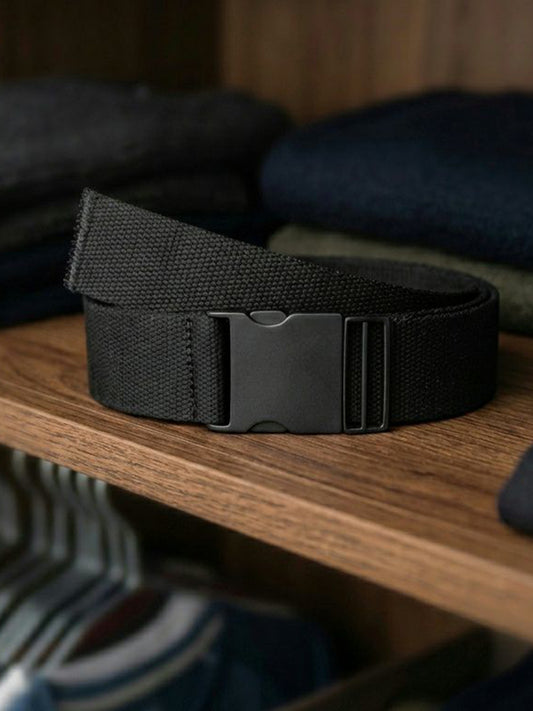 Ceinture à clip en Tencel et métal 4 cm