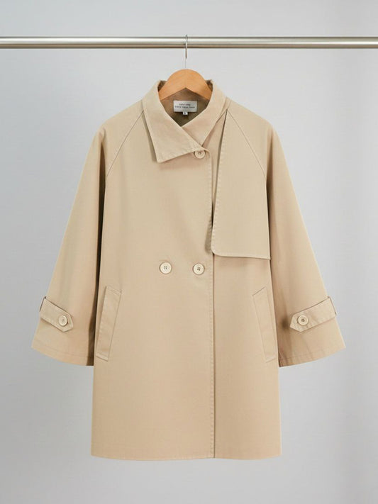 Cotton-Gaberdine Trench Coat | 
