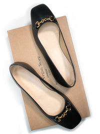 Ballerina's met vierkante neus