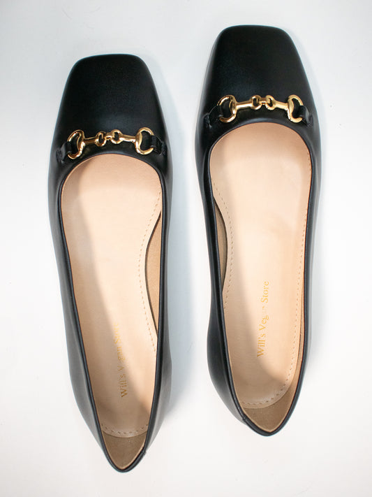 Square Toe Ballet Flats | Vegan Shoes