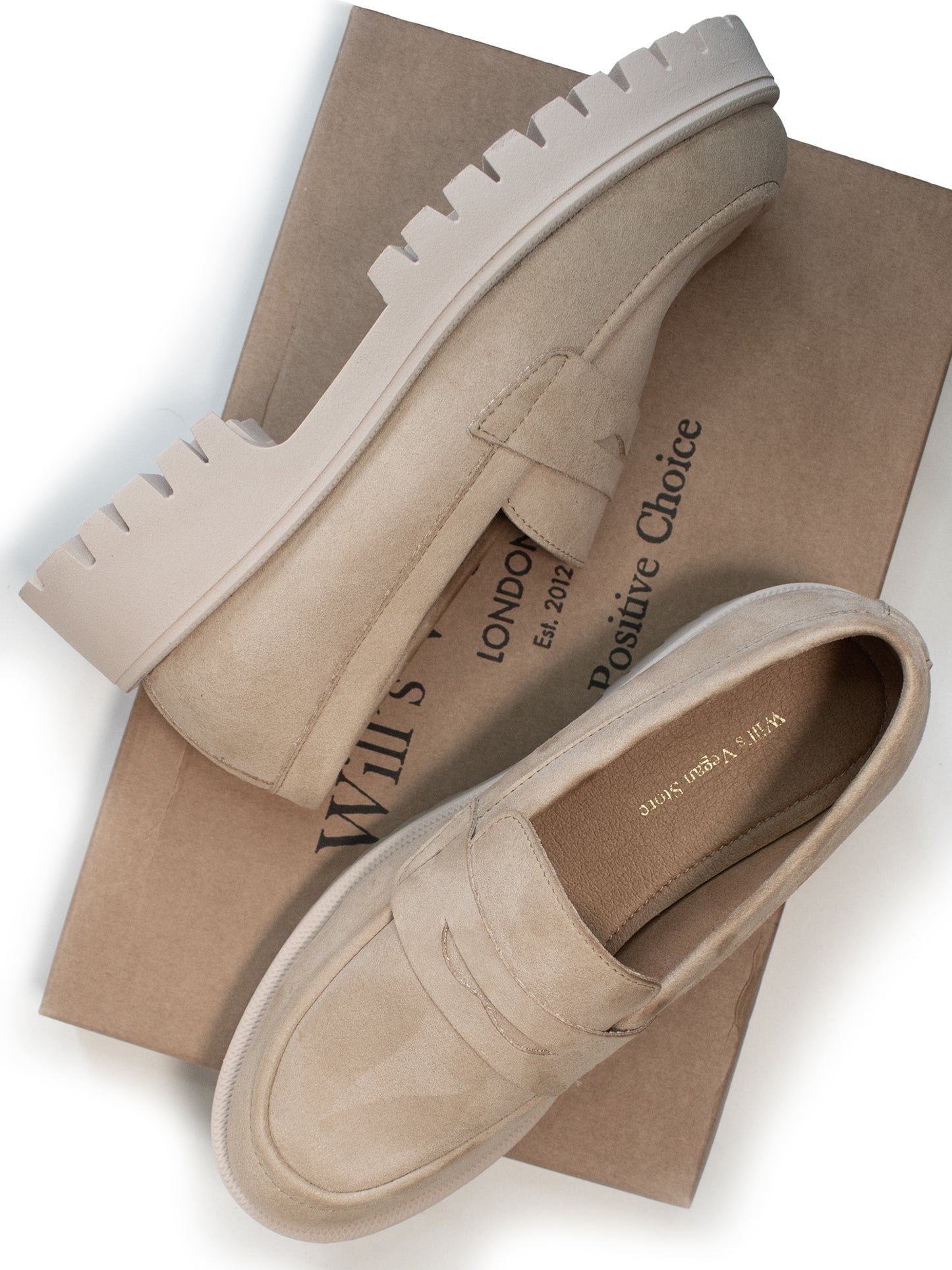 Penny-loafers met trackzool