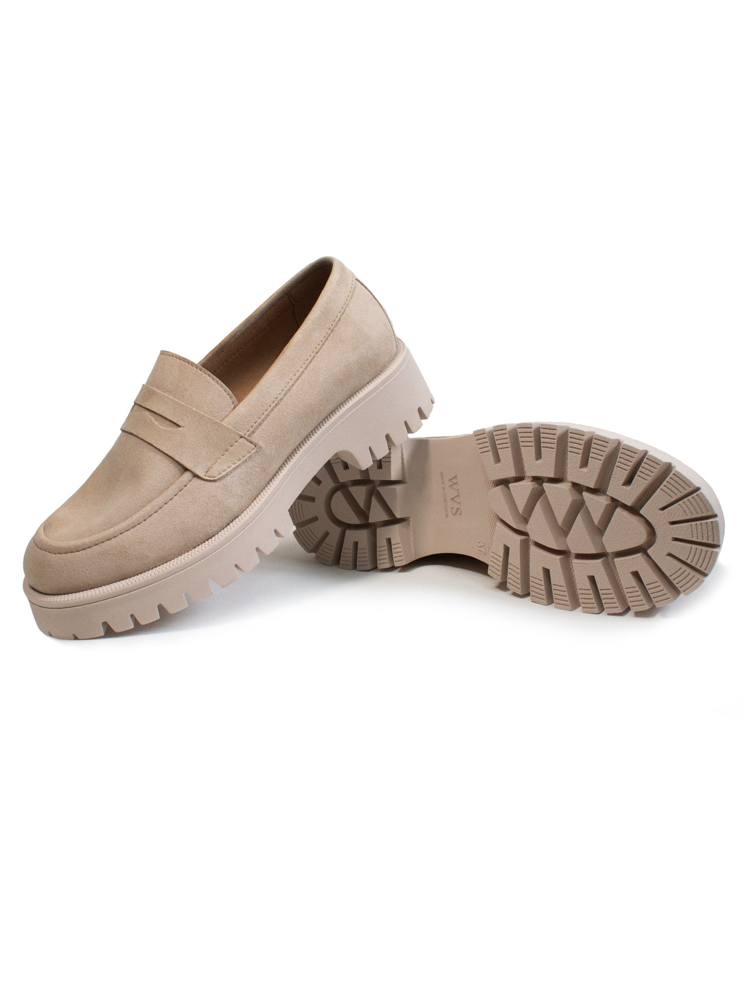 Penny-loafers met trackzool