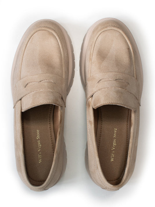 Penny-loafers met trackzool | Veganistische damesschoenen