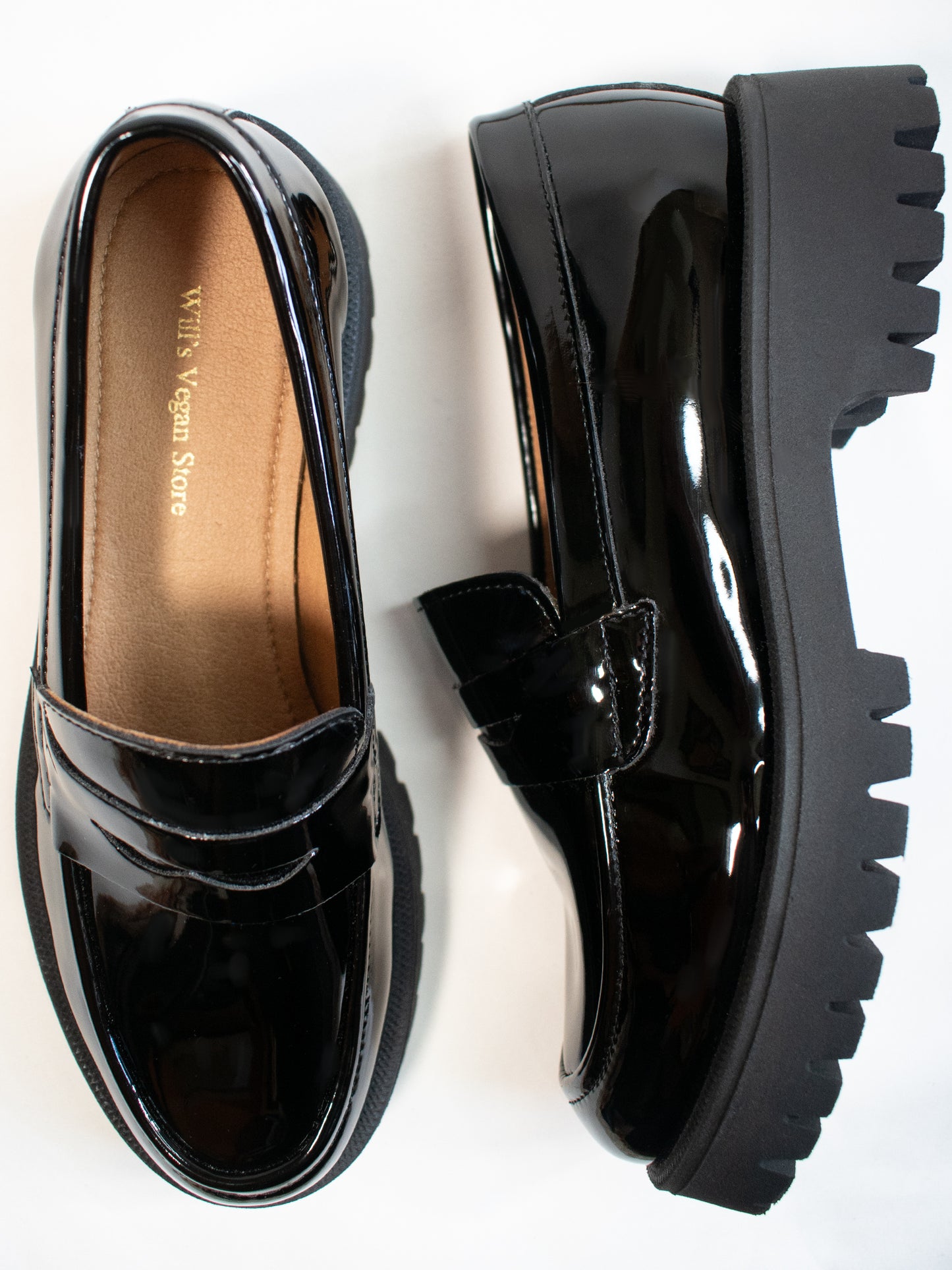 Penny-loafers met trackzool