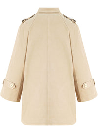 Trench-coat en gaberdine de coton 