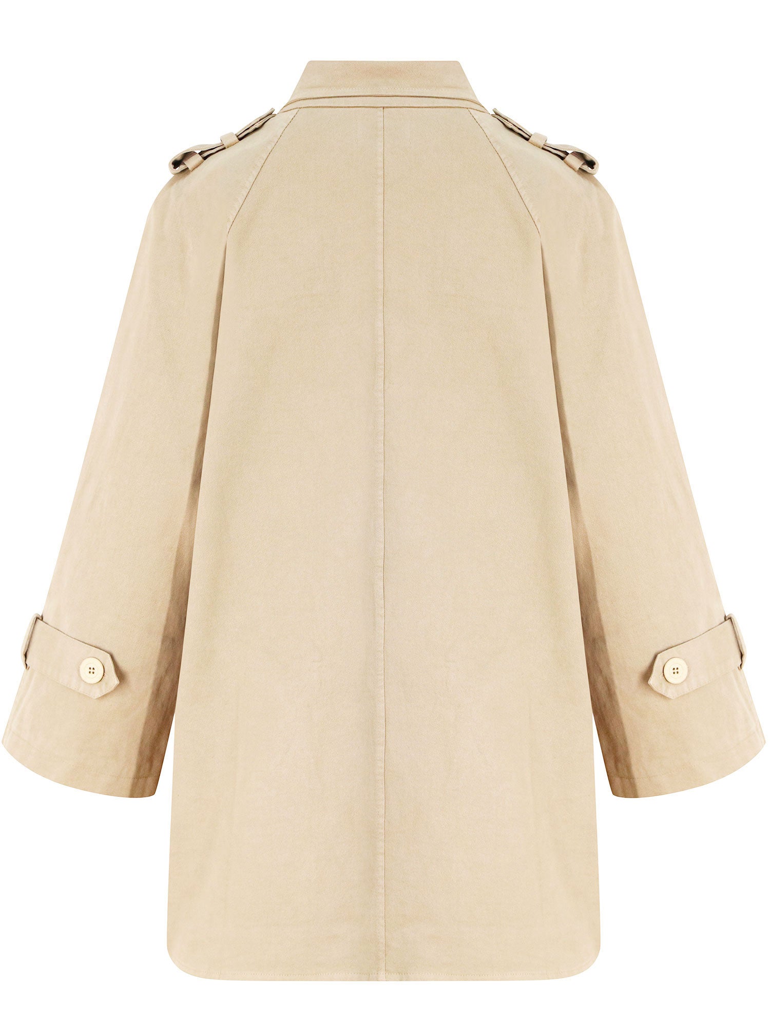 Trench-coat en gaberdine de coton 