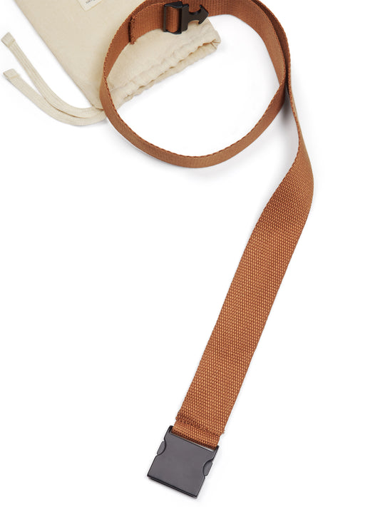Riem van tencel en metalen clip van 4 cm | Veganistische herenriemen