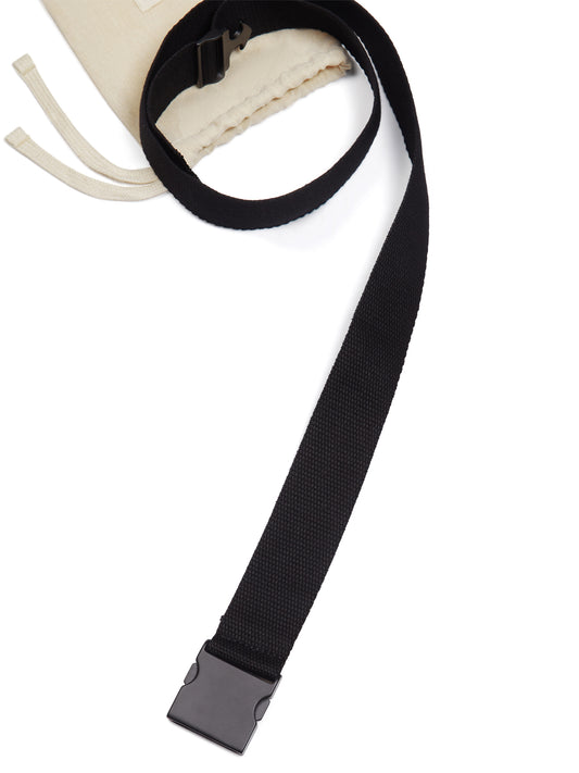 Riem van tencel en metalen clip van 4 cm | Veganistische herenriemen