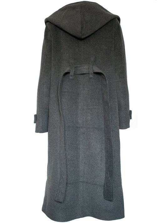 Vegan Wool Long Wrap Coat | Vegan Coats & Jackets