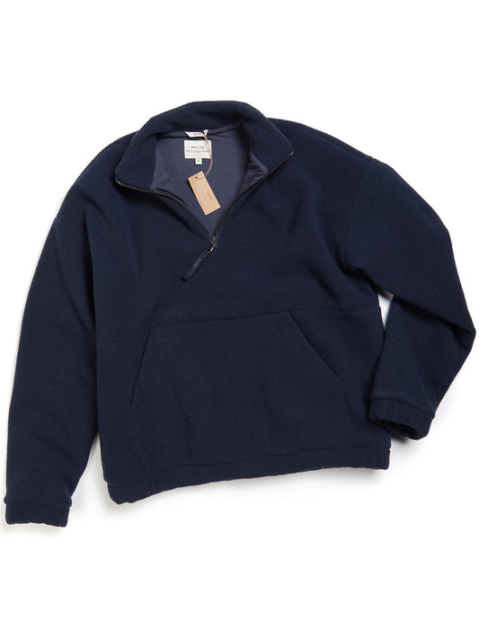 Gerecycled windjack van fleece met kwartrits | Vegan Fleeces