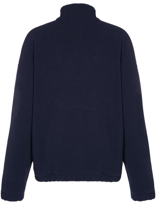 Gerecycled windjack van fleece met kwartrits | Vegan Fleeces