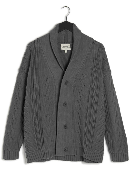 Grof gebreid vest met knopen | Vegan Knitwear