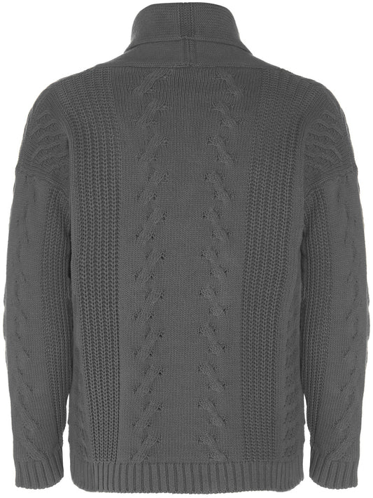 Grof gebreid vest met knopen | Vegan Knitwear