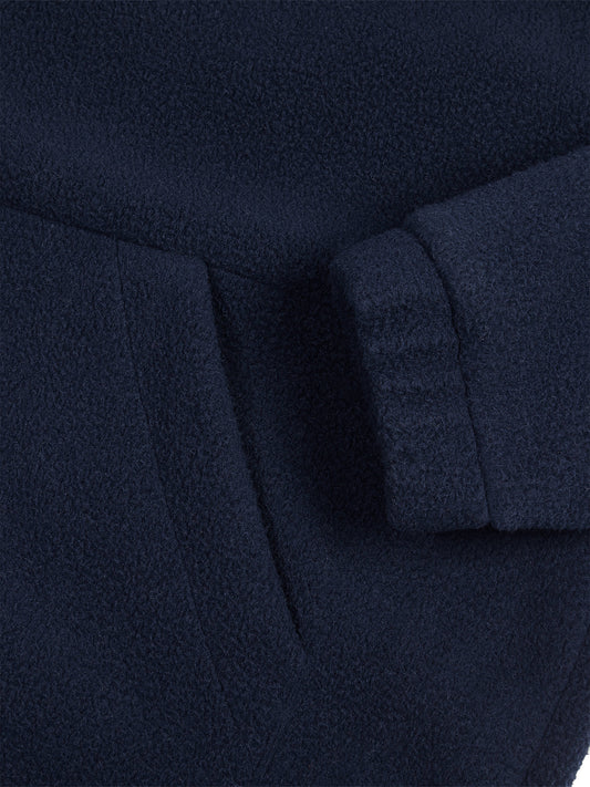 Gerecycled windjack van fleece met kwartrits | Vegan Fleeces