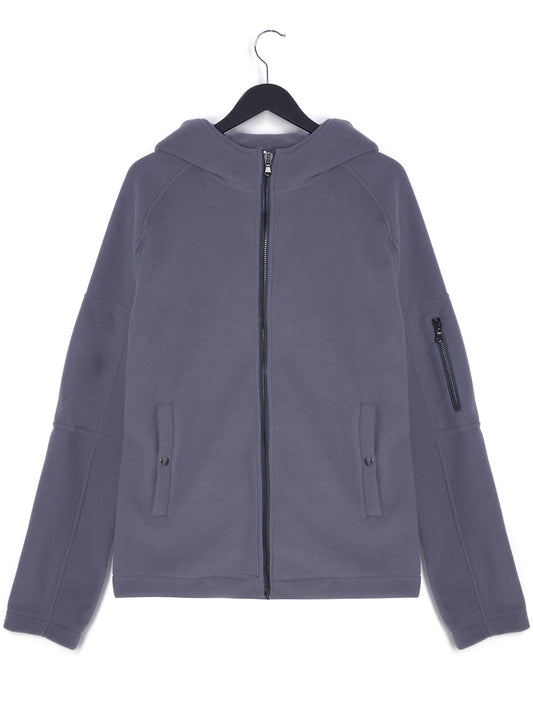 Gerecycled fleece met capuchon en ritssluiting | Vegan Fleeces