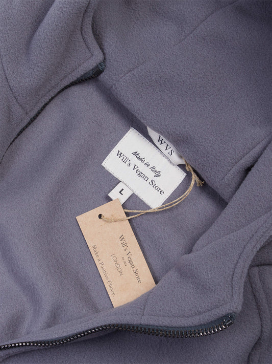 Gerecycled fleece met capuchon en ritssluiting | Vegan Fleeces