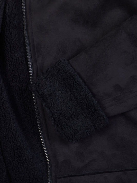 Gerecycleerde veganistische Shearling vlieger | Vegan Leather Jackets