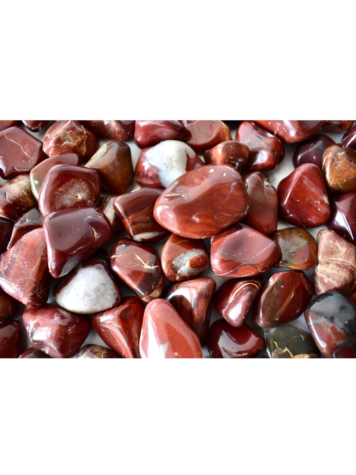 Open Heart Apothecary Red Jasper Palm Stones Natural Grounding Crystals