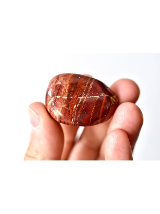 Open Heart Apothecary Red Jasper Palm Stones Natural Grounding Crystals | Spiritual