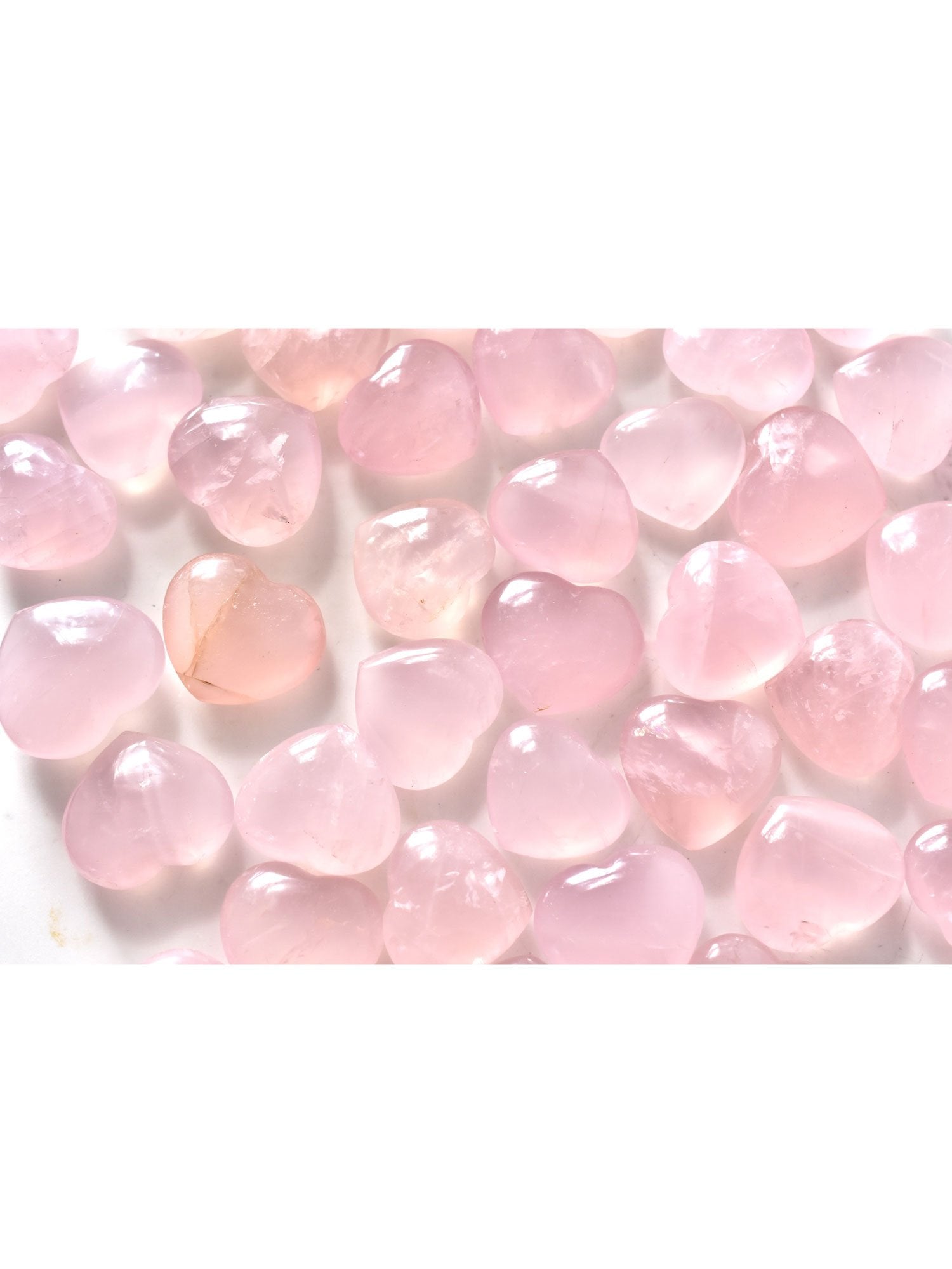 Open Heart Apothecary Rose Quartz Heart Crystals Pink Madagascar Mineral