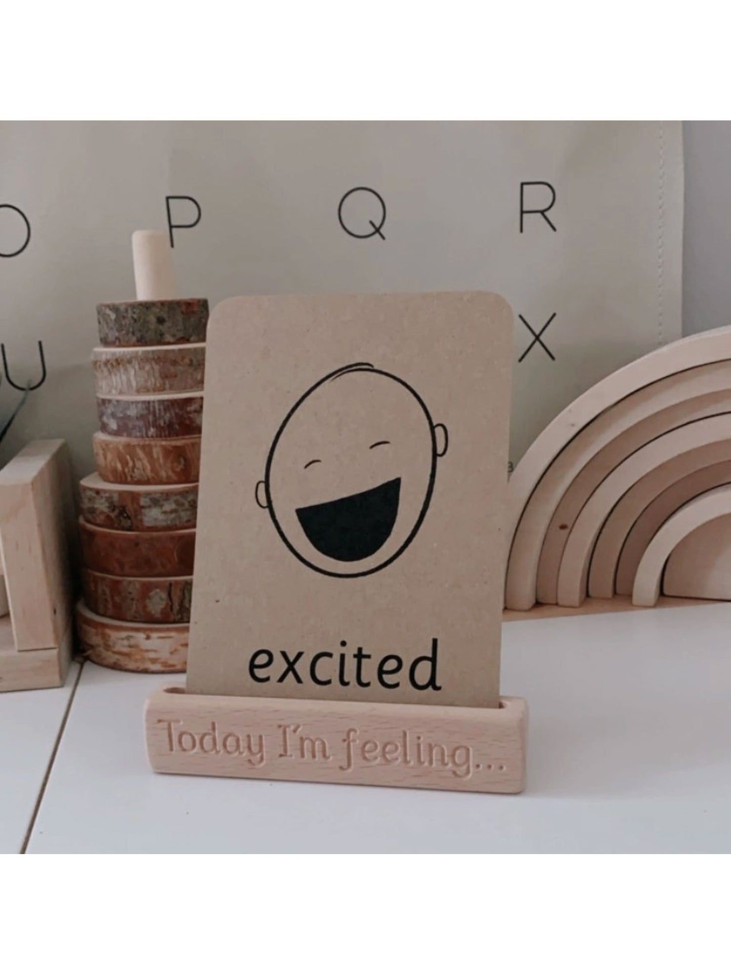 The Little Coach House Emotion Flashcards Stand