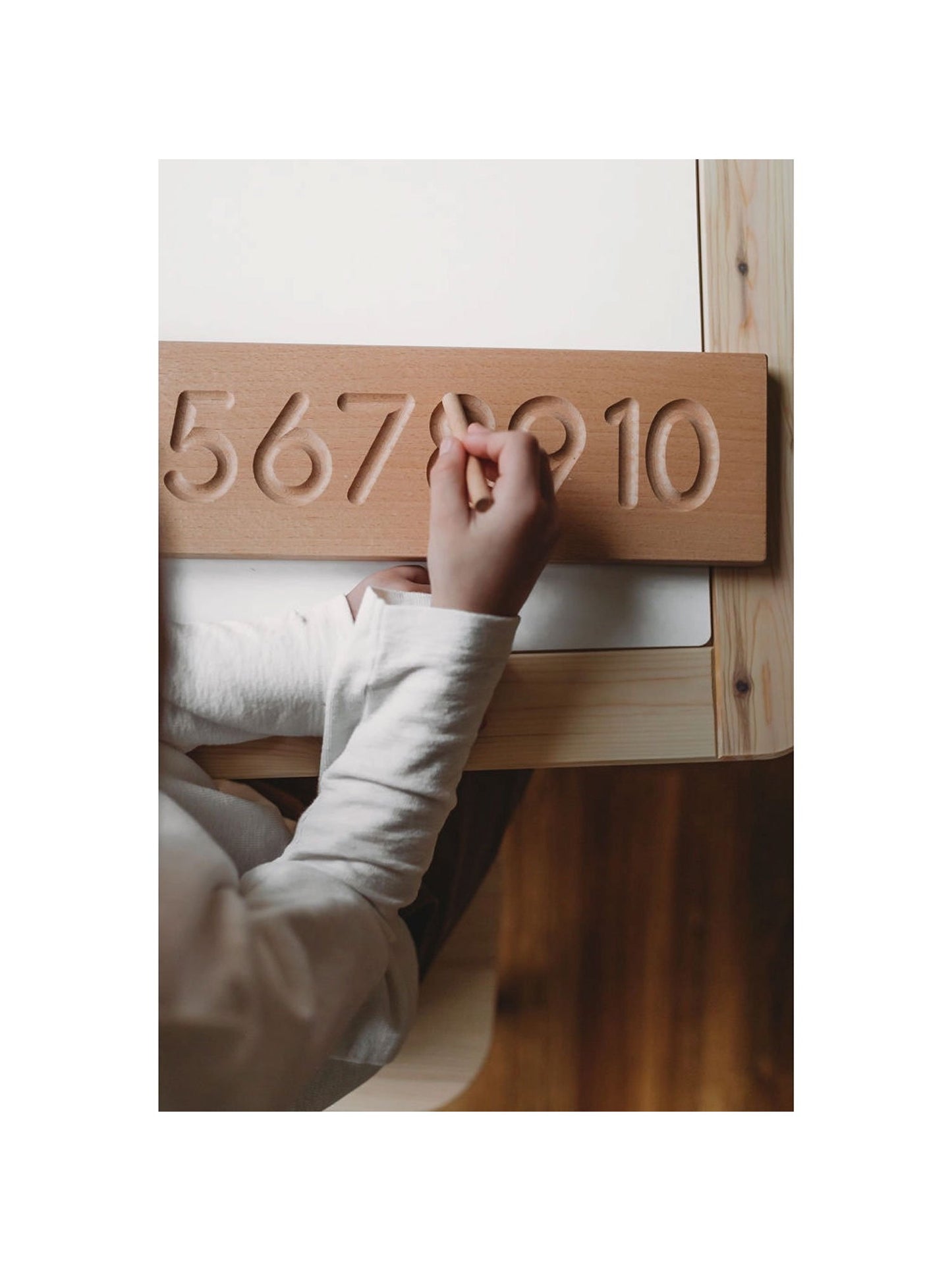 The Little Coach House Number Board Montessori Learning Resource