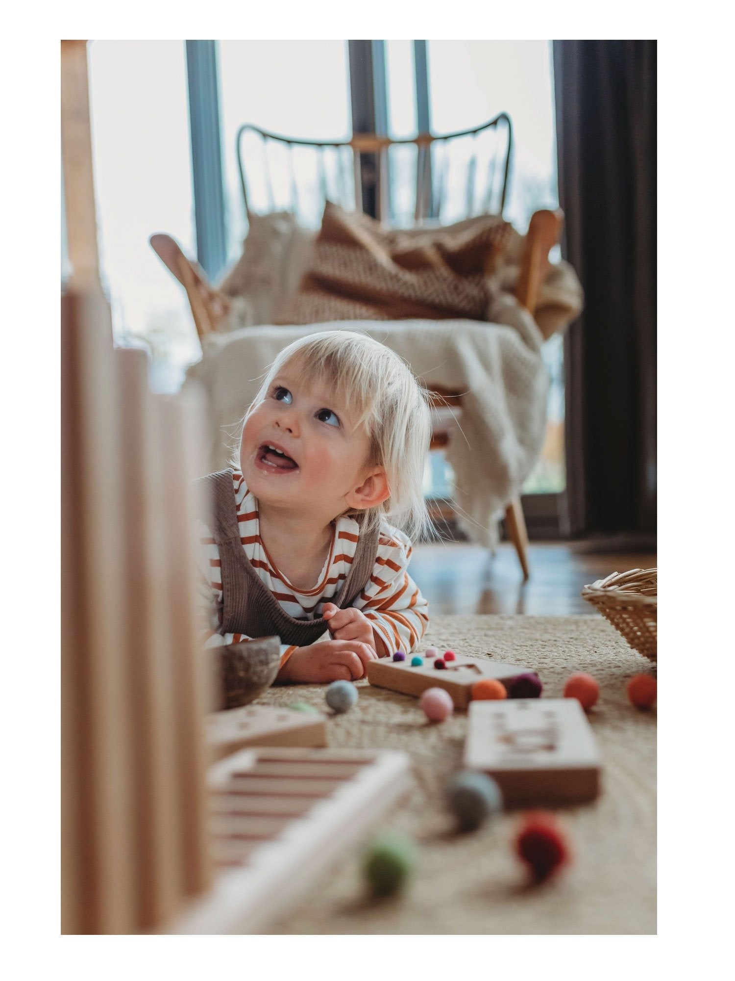 Het kleine koetshuisnummer Telblokken Montessori-leermiddel